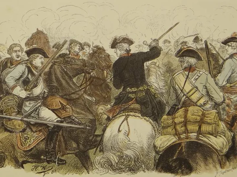 1844-August Heinrich Ferdinand Tegetmeyer - Battaglia di Mollwitz
